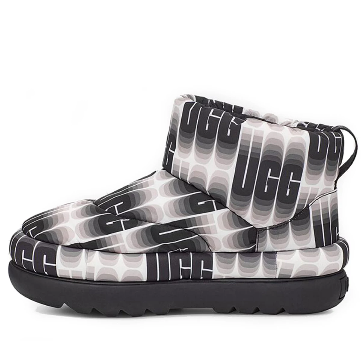 UGG Classic Maxi Wavelength Mini Black White — фото 4