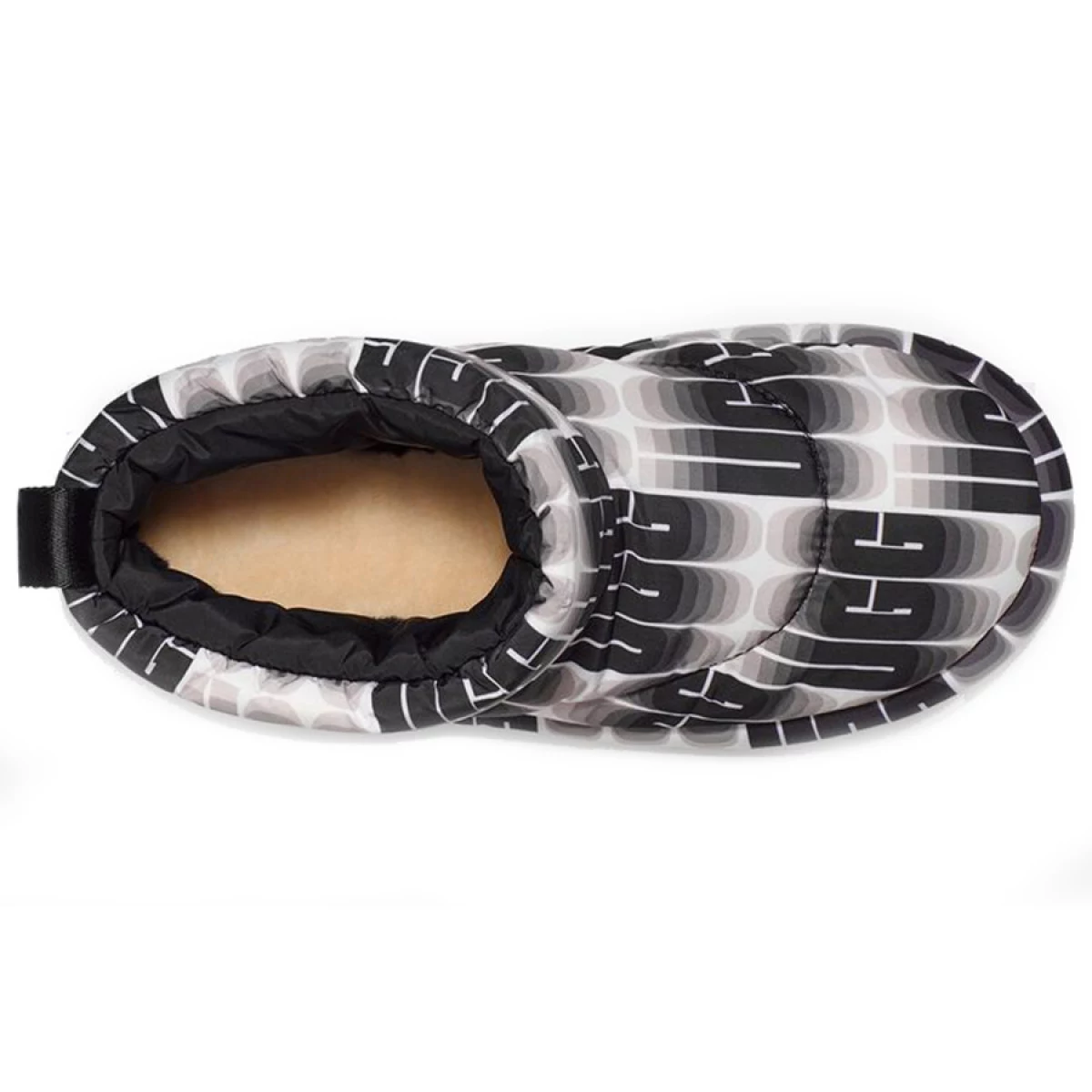 UGG Classic Maxi Wavelength Mini Black White — фото 5