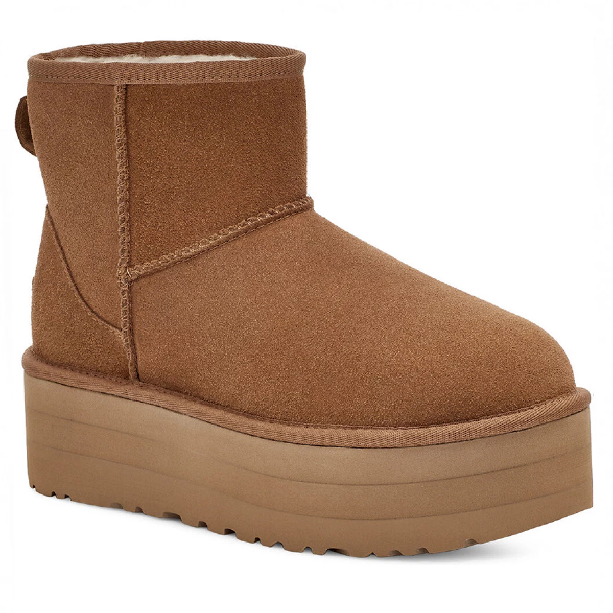 UGG Classic Mini Platform Chestnut — фото 3