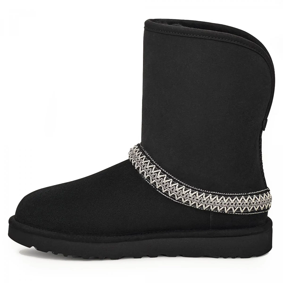 UGG Classic Short Crescent Black — фото 4