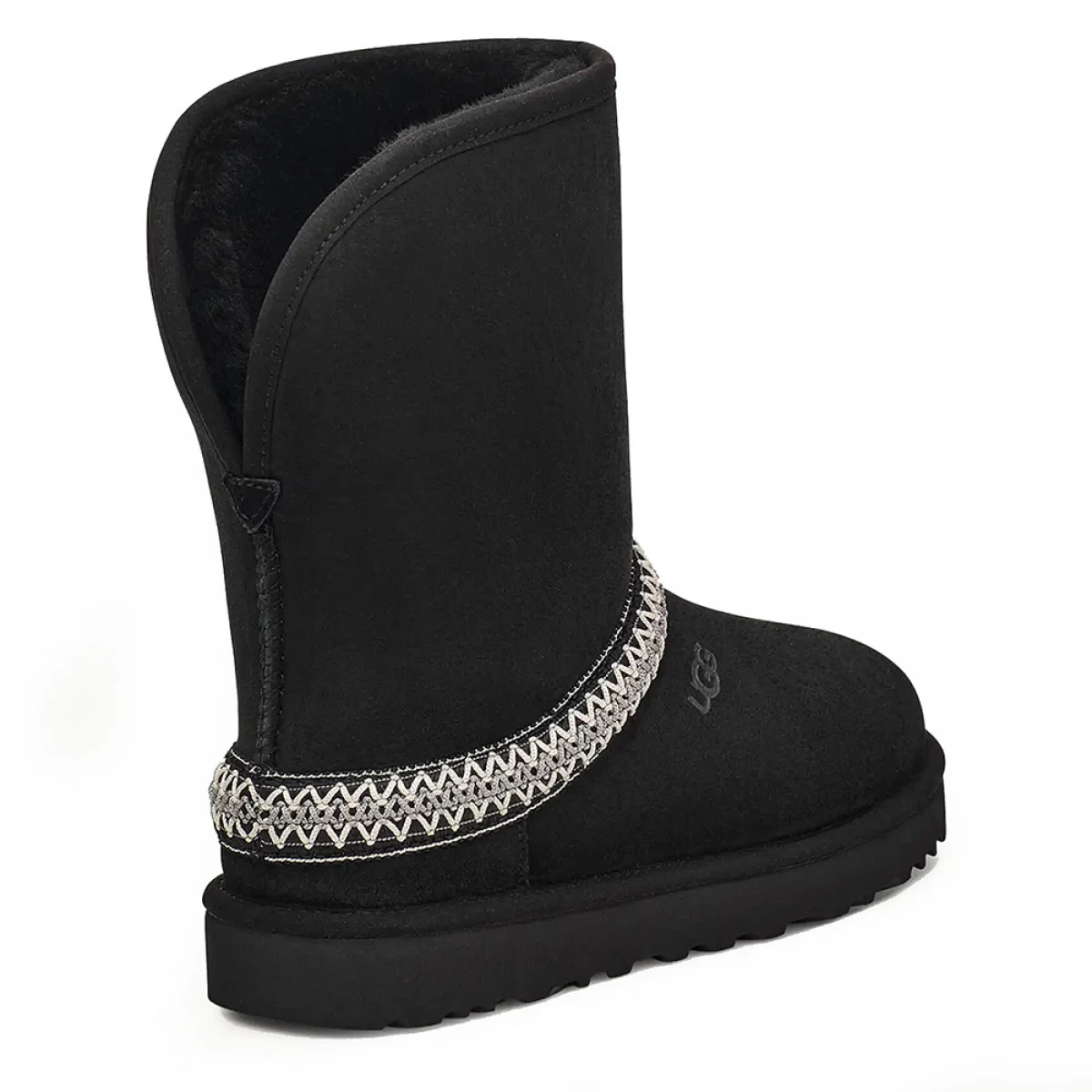 UGG Classic Short Crescent Black — фото 5