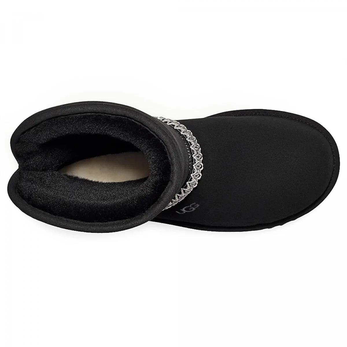 UGG Classic Short Crescent Black — фото 7