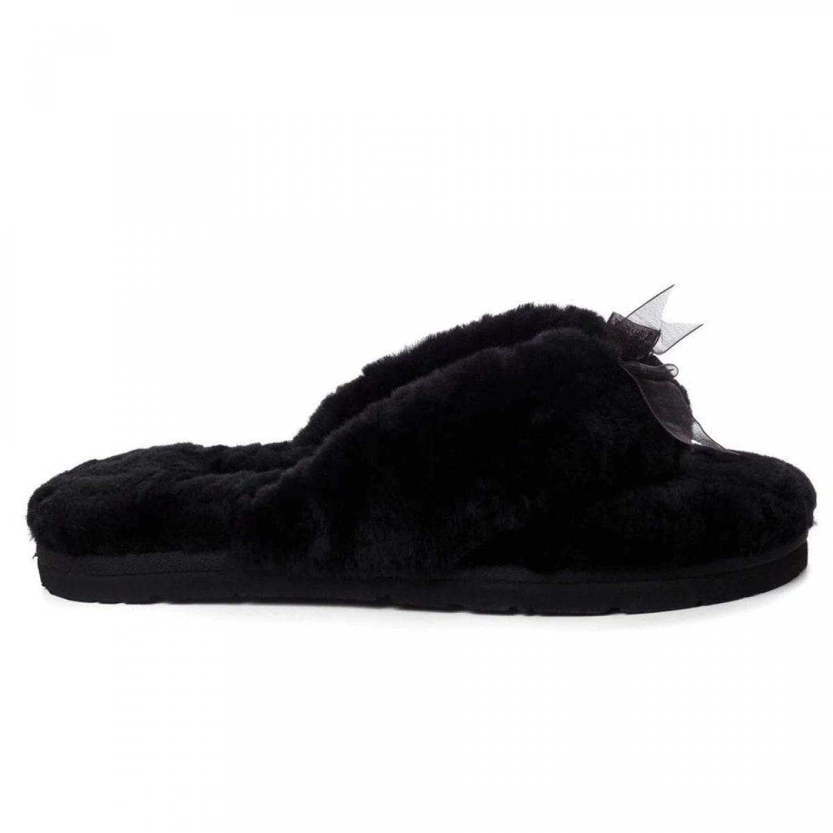 UGG Fluff Flip Flop Black — фото 2
