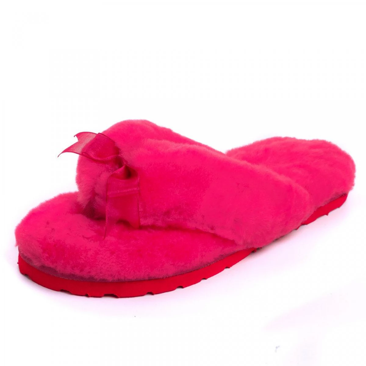 UGG Fluff Flip Flop Rose Red — фото 4