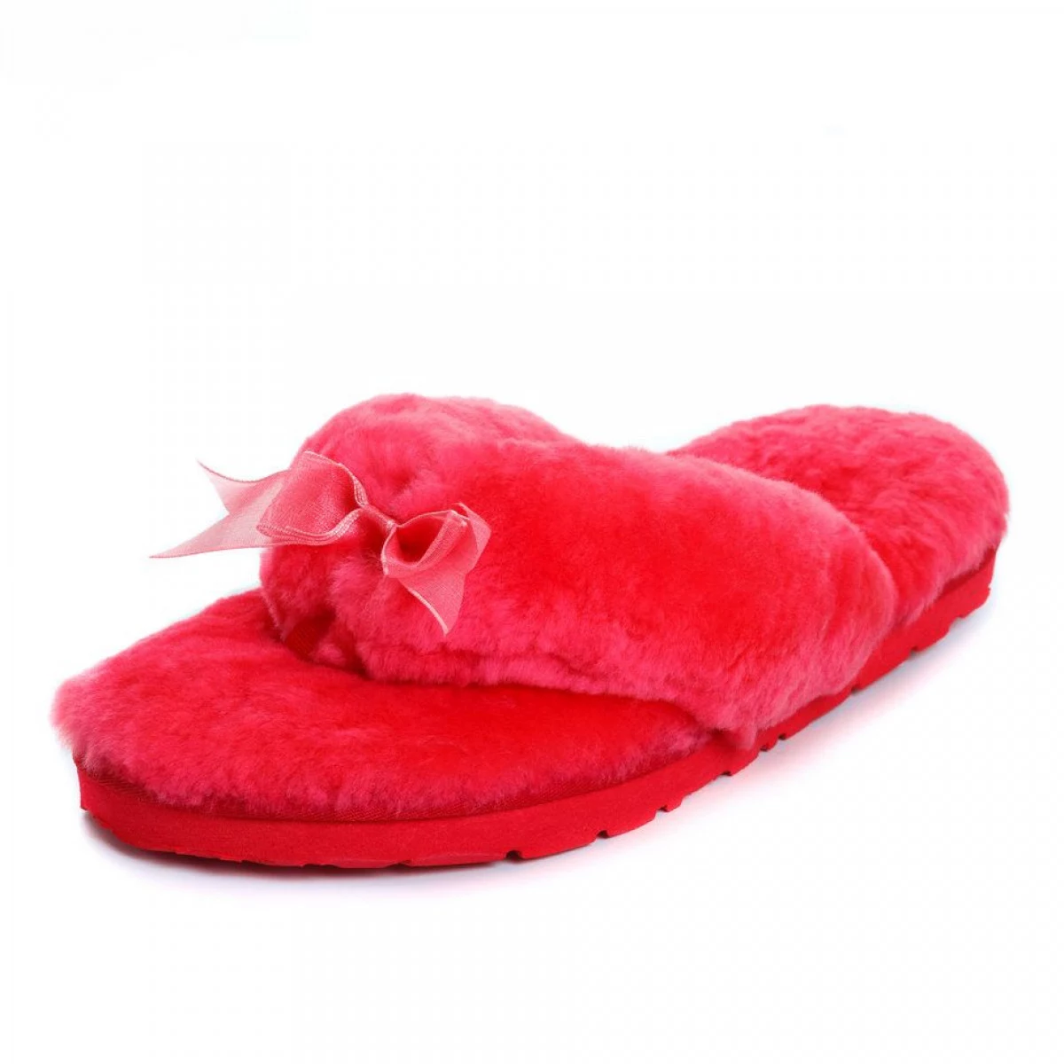 UGG Fluff Flip Flop Watermelon Red — фото 4
