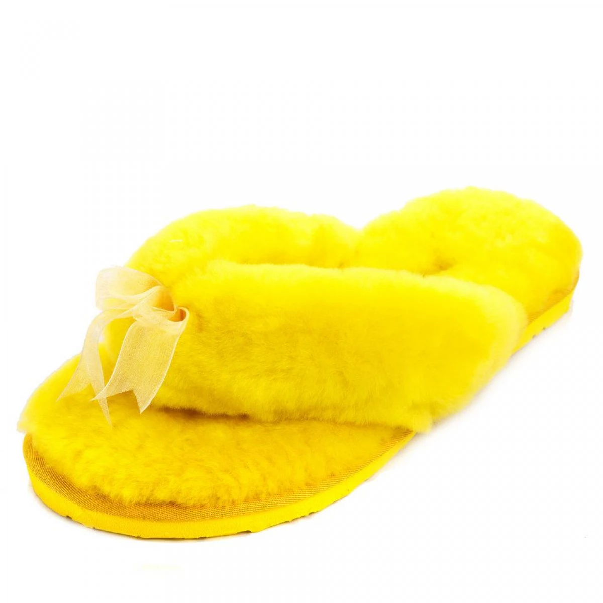 UGG Fluff Flip Flop Yellow — фото 4