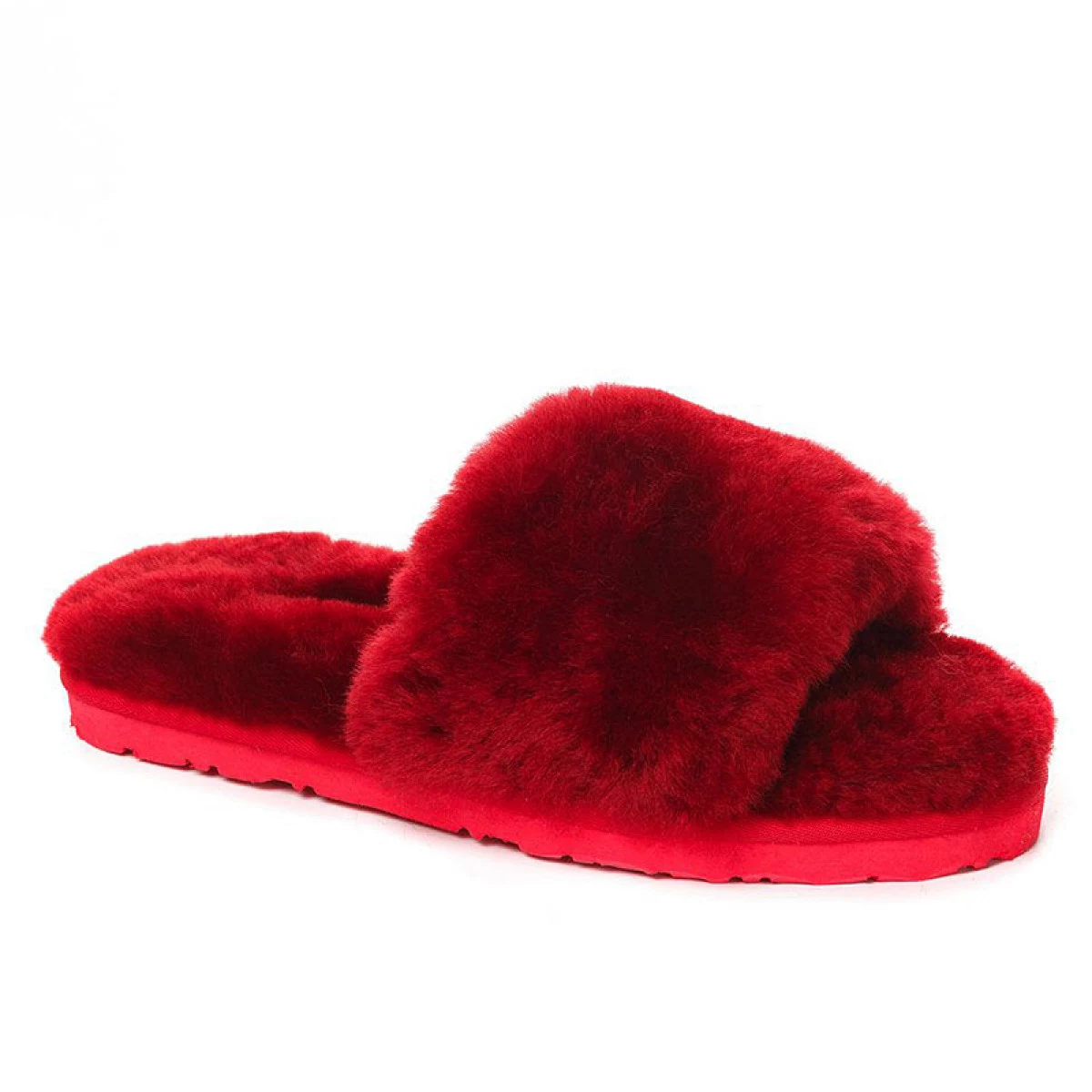 UGG Fluff Slide Slippers Bordo — фото 4