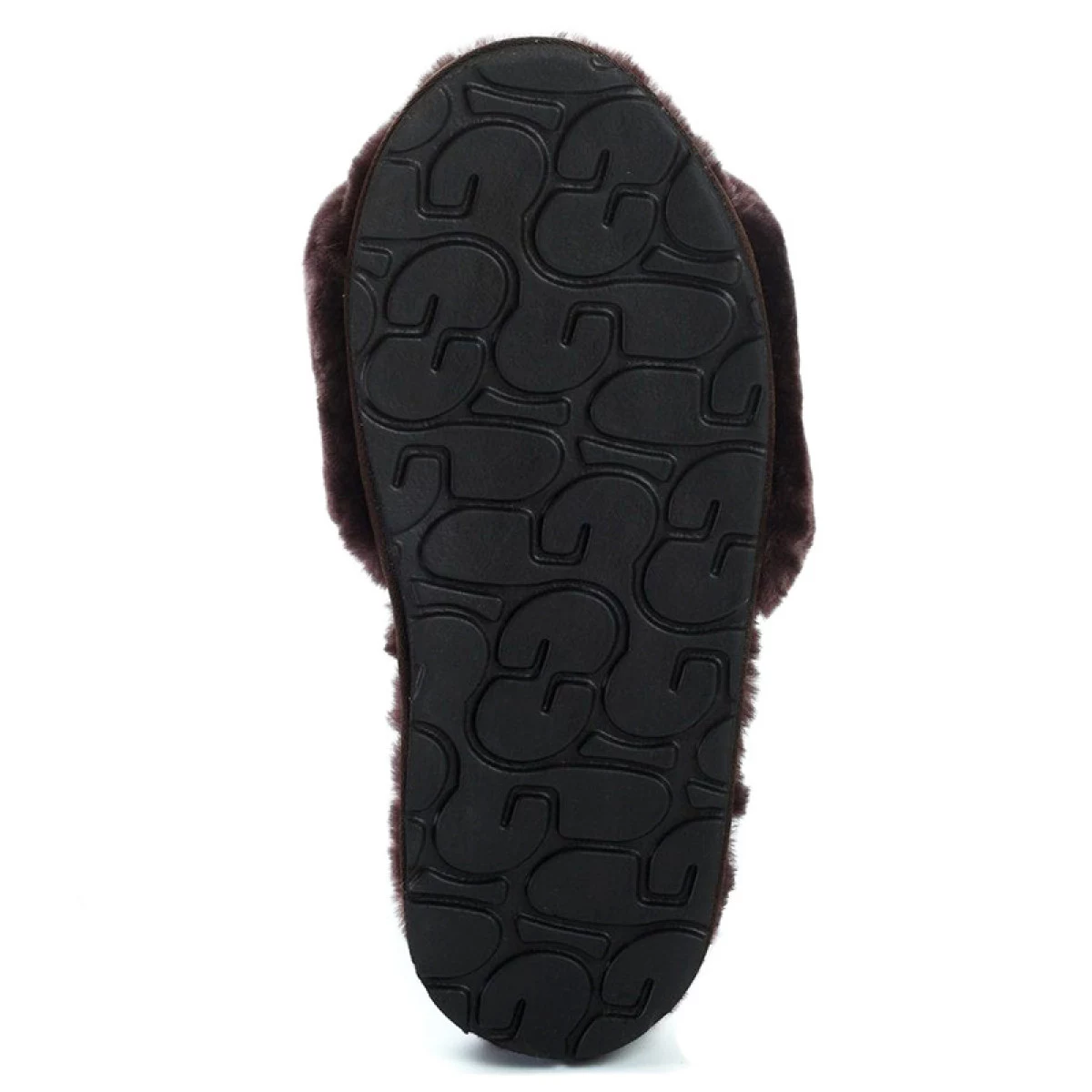 UGG Fluff Slide Slippers Chocolate — фото 5