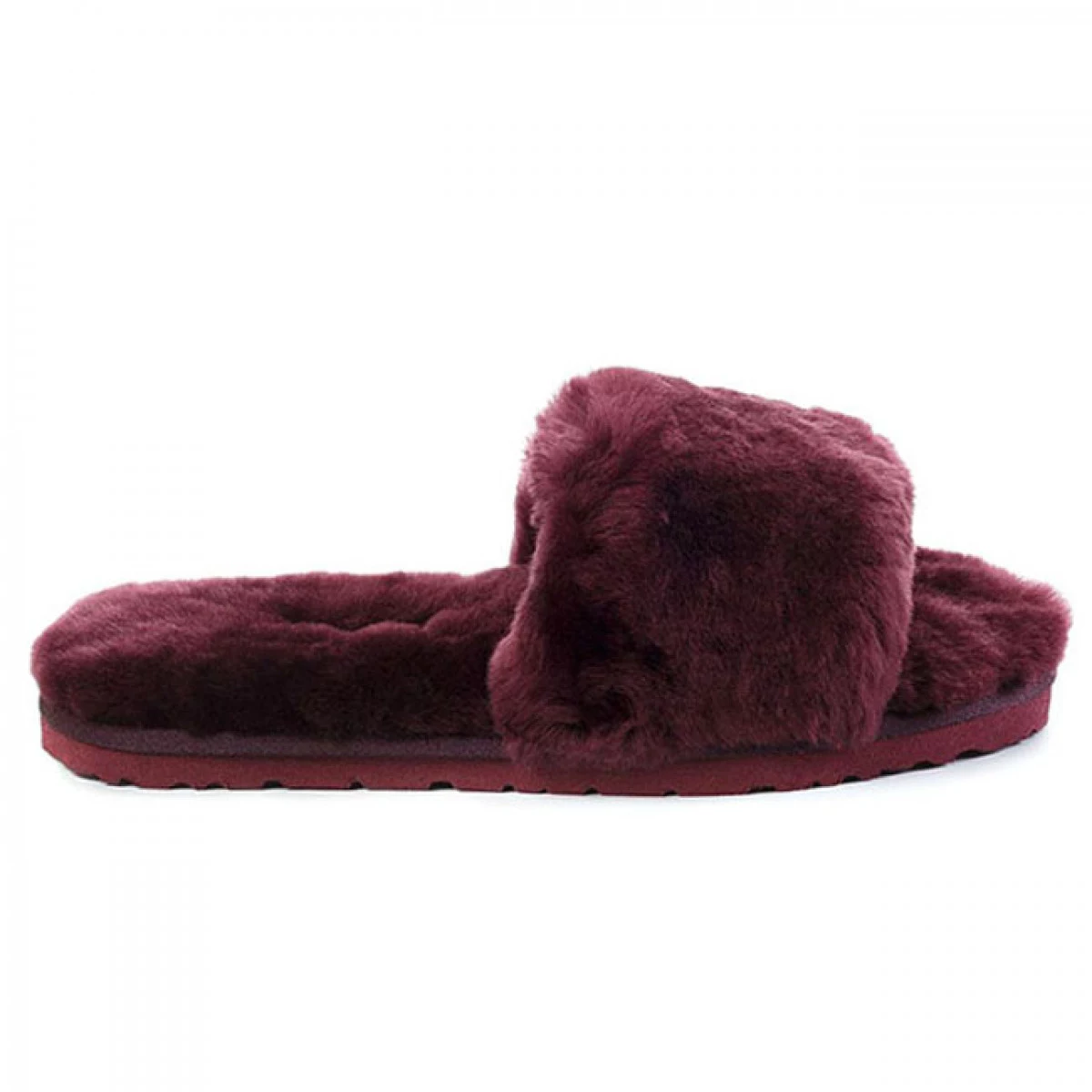 UGG Fluff Slide Slippers Dark Purple — фото 2