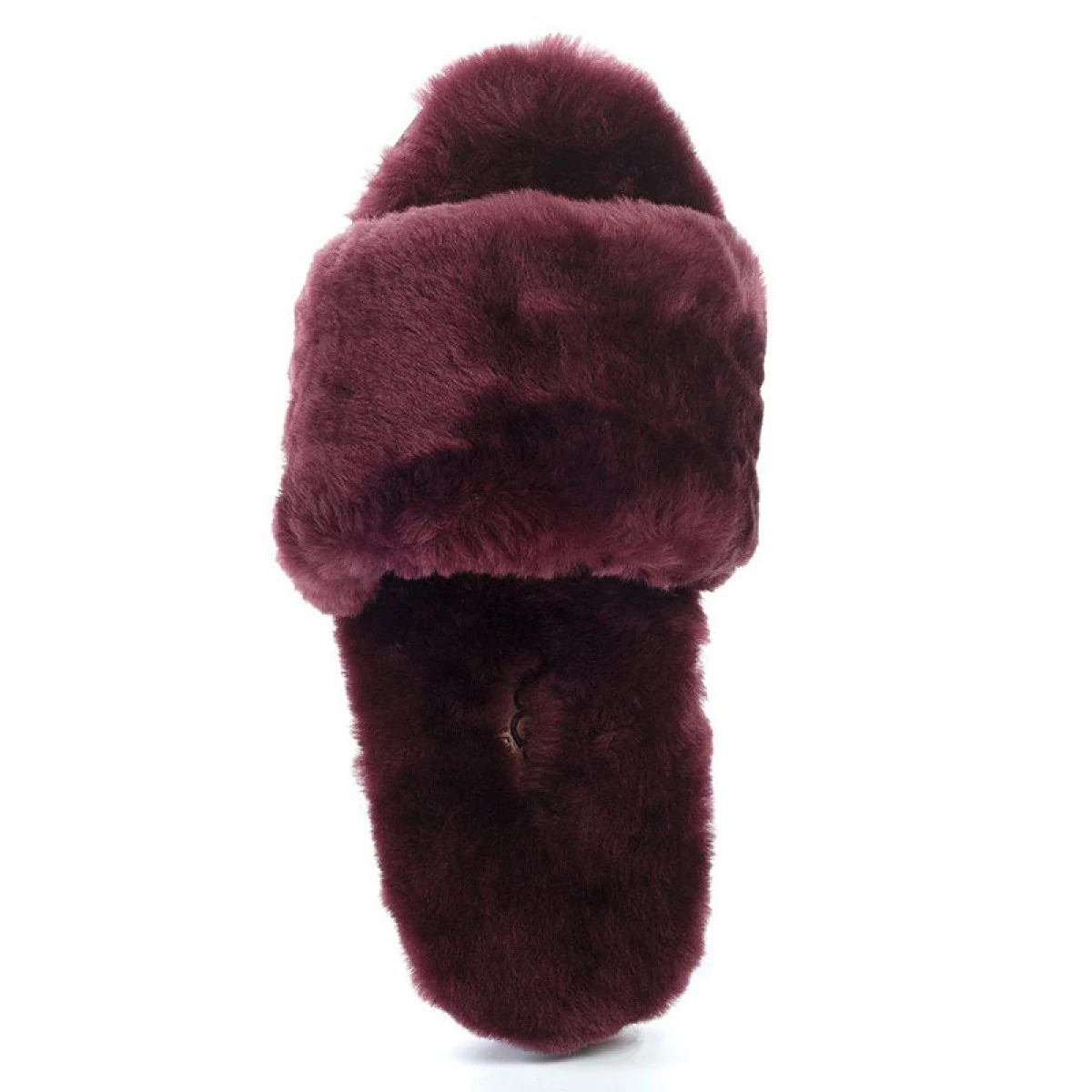 UGG Fluff Slide Slippers Dark Purple — фото 3