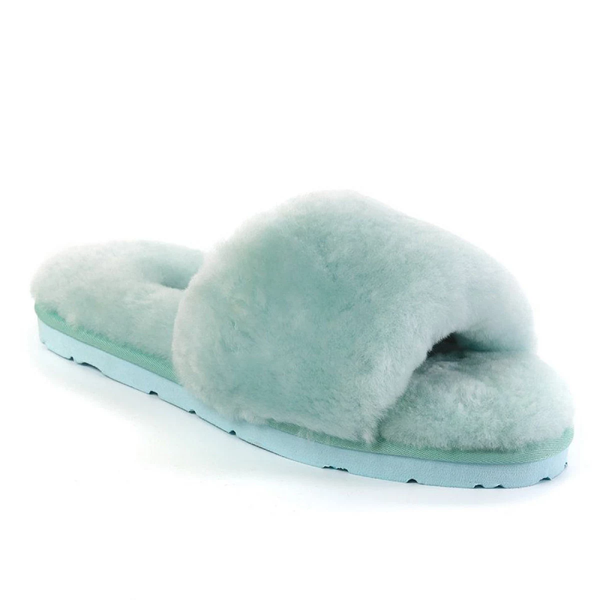 UGG Fluff Slide Slippers Lake Blue — фото 4