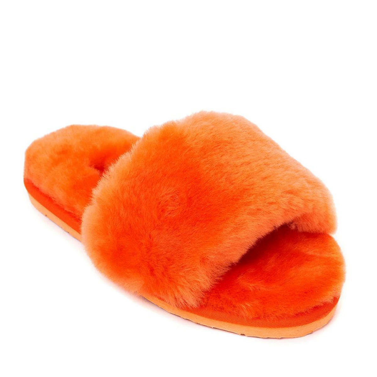 UGG Fluff Slide Slippers Orange — фото 4