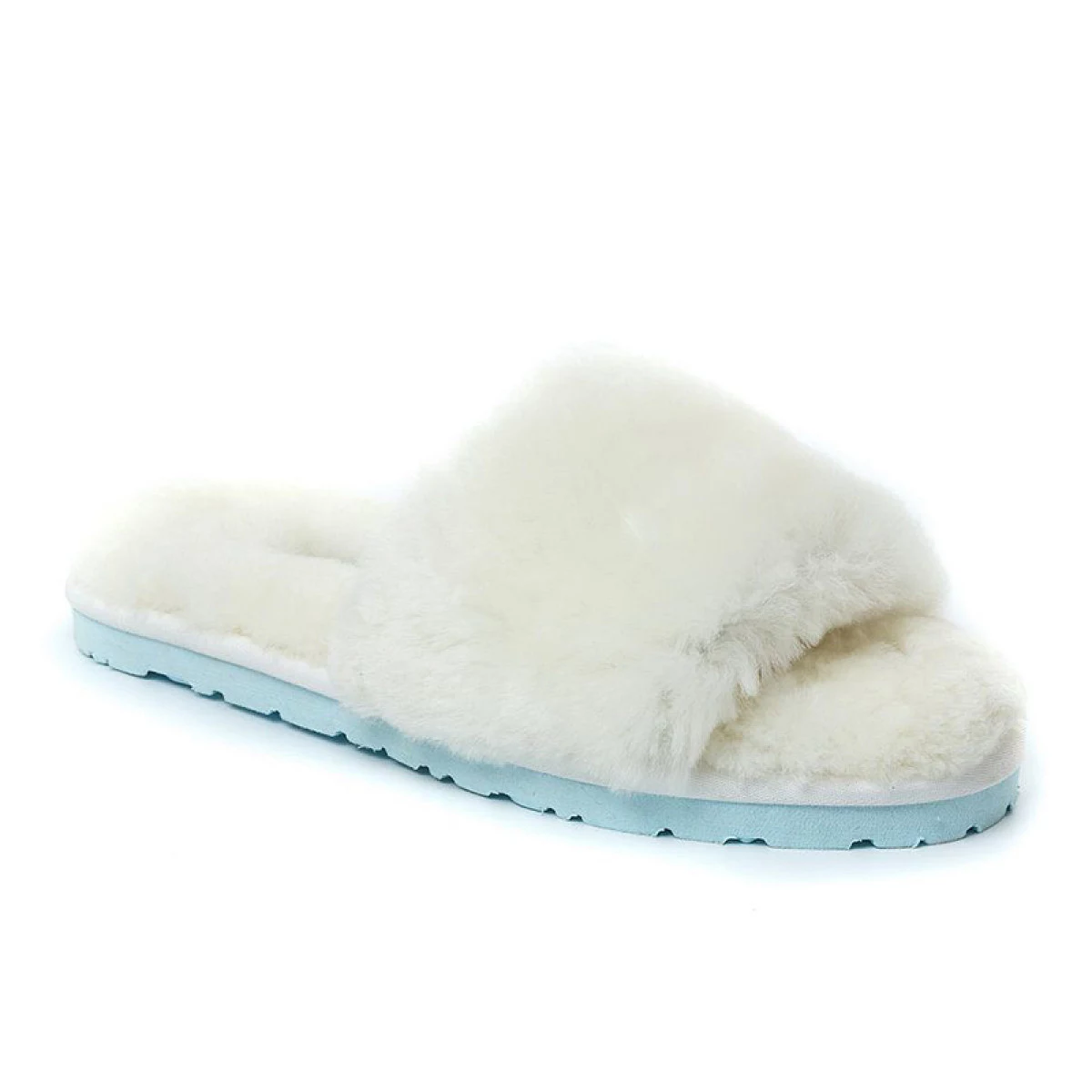 UGG Fluff Slide Slippers White — фото 4