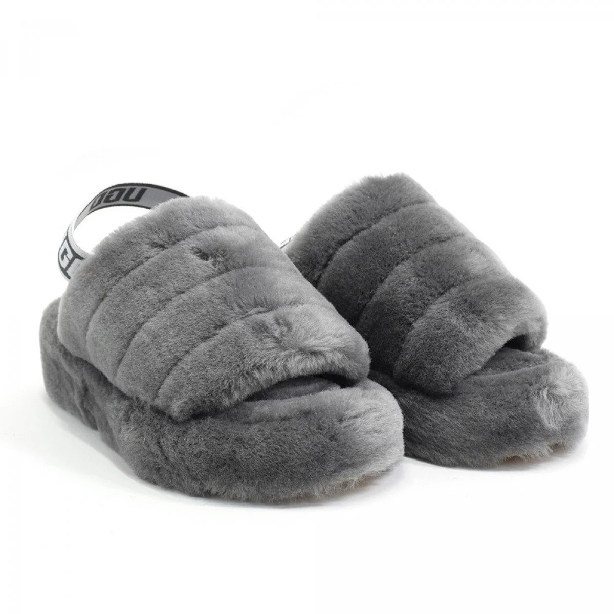 UGG Fluff Yeah Slide Grey — фото 2