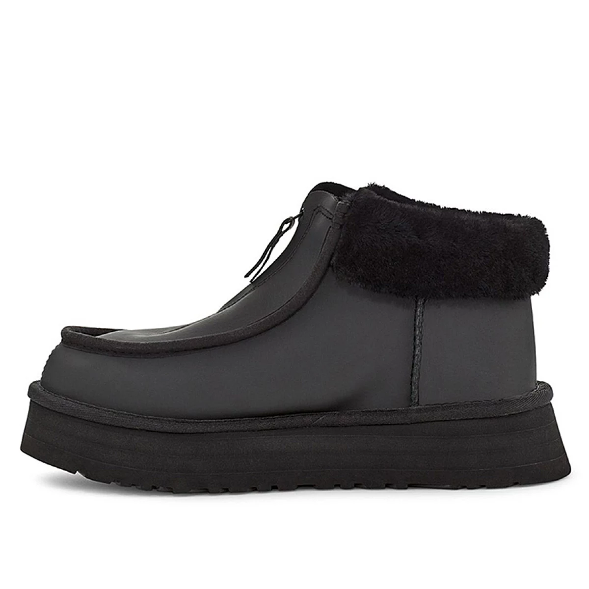 UGG Funkette Platform Boots Leather Black — фото 4