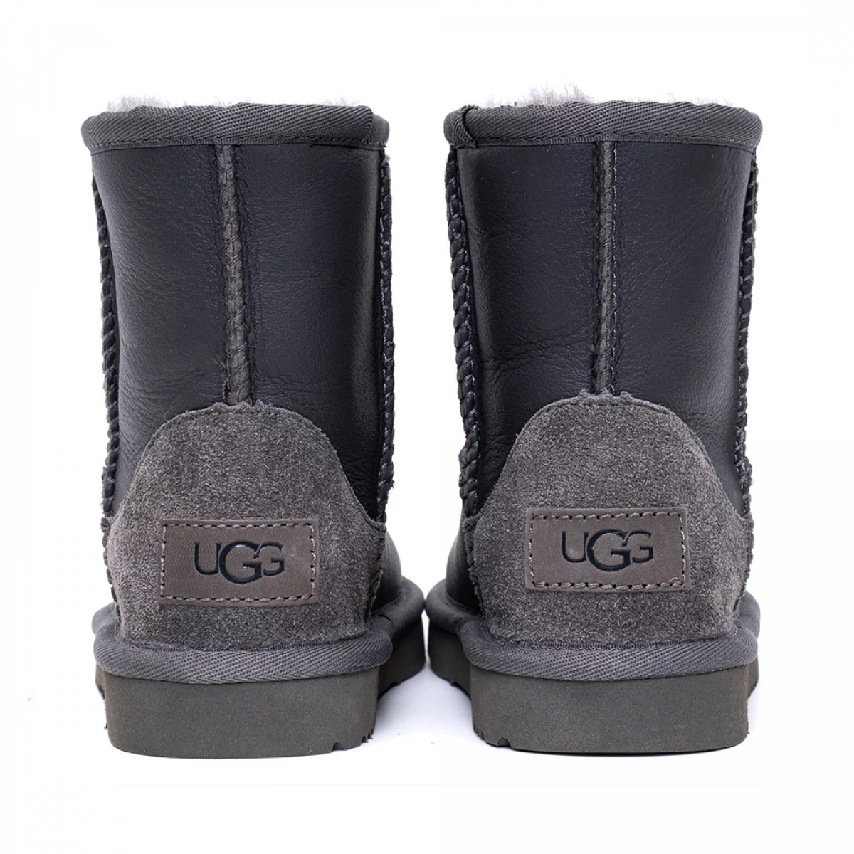 UGG Kids Classic Short Metallic Grey — фото 6