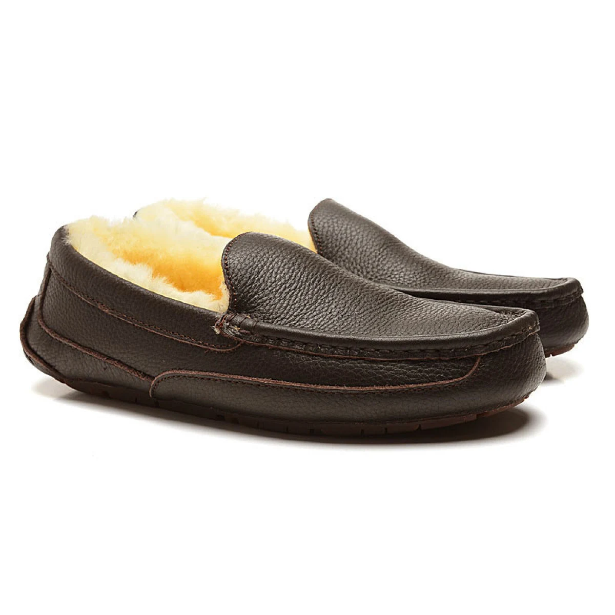 UGG Men Ascot Leather Chocolate — фото 2