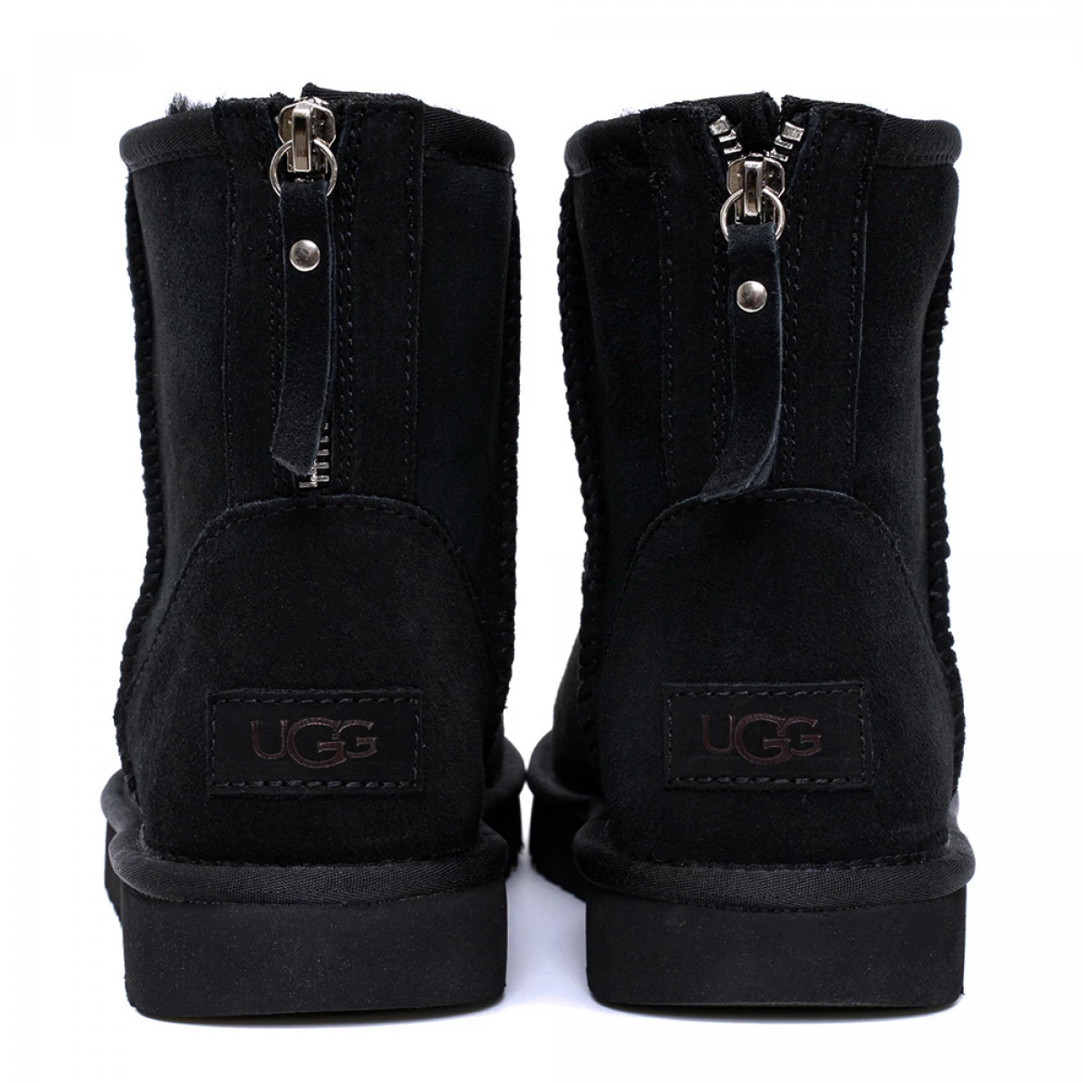 UGG Mens Classic Mini Zip Black — фото 5
