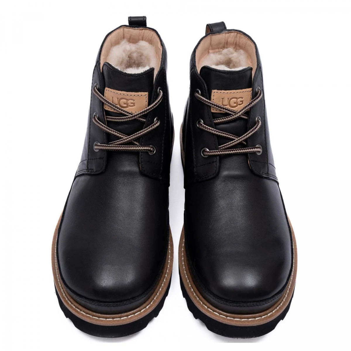 UGG Mens Neumel Gentleman Leather Black — фото 4