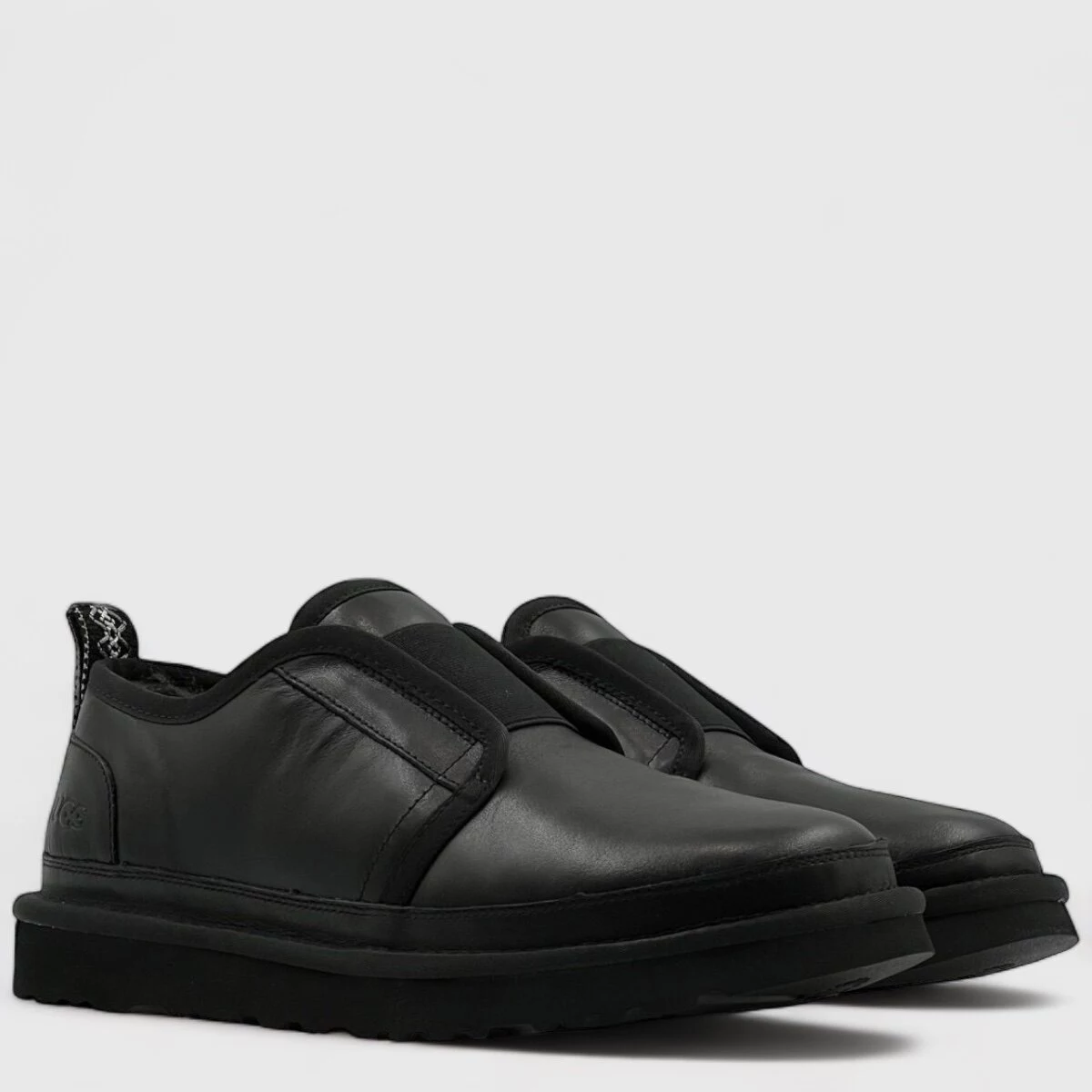 UGG Mens Slippers Flex Leather Black — фото 3