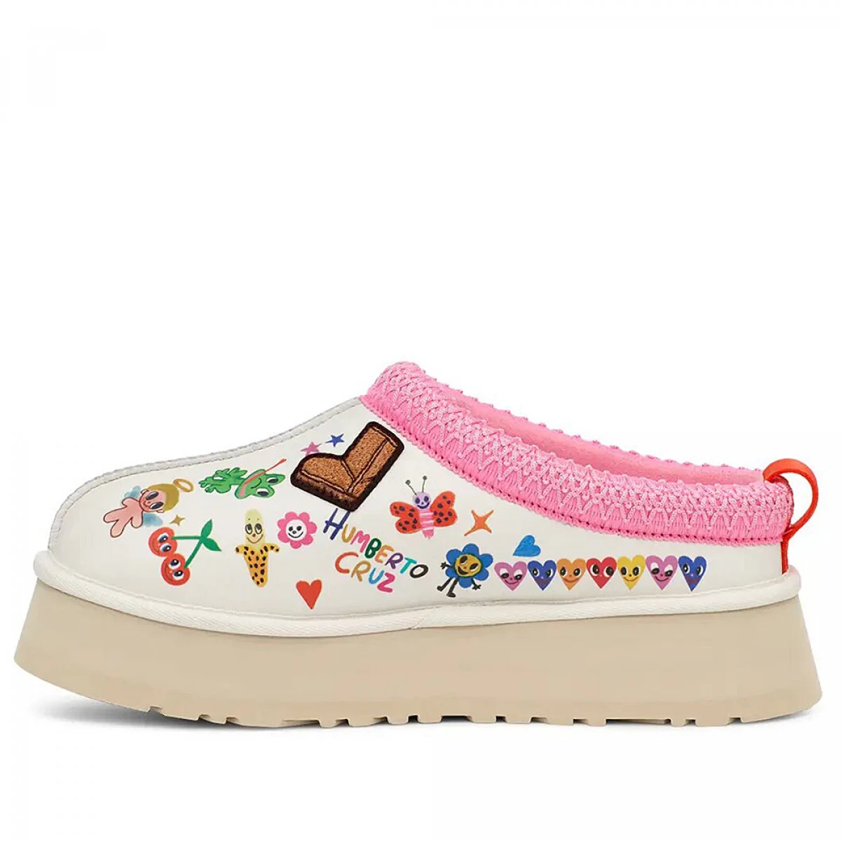 UGG Tazz Pop Sketch Slipper White — фото 4