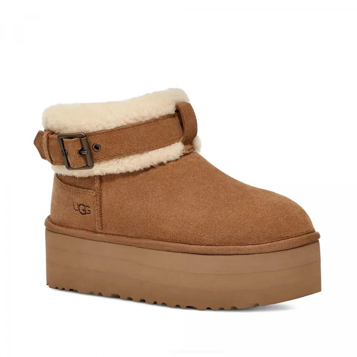 UGG Ultra Mini Belted Roller Boot Chestnut — фото 3