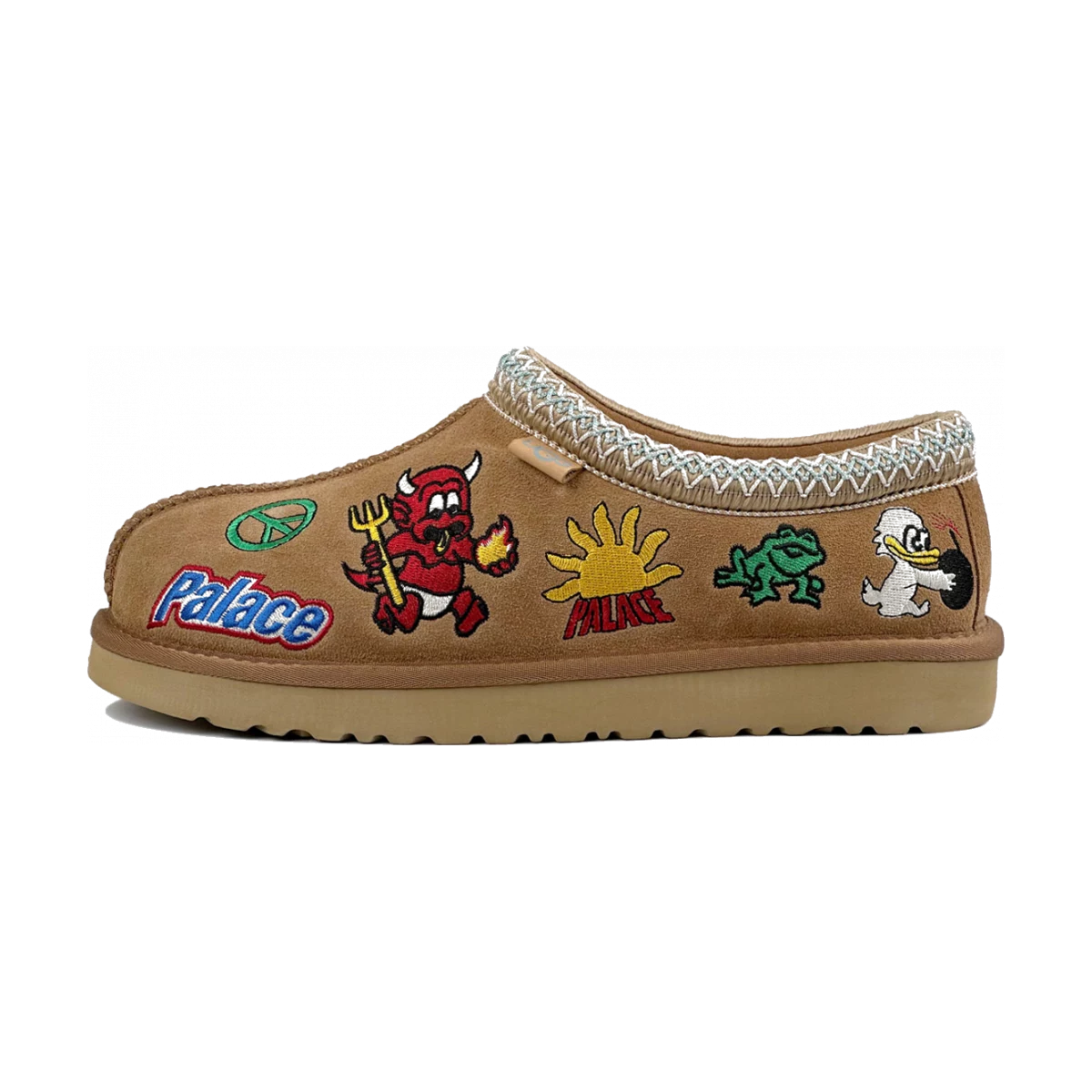 Palace x UGG Tasman Slipper Chestnut в цвете Каштановый