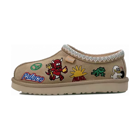Palace x UGG Tasman Slipper Sand