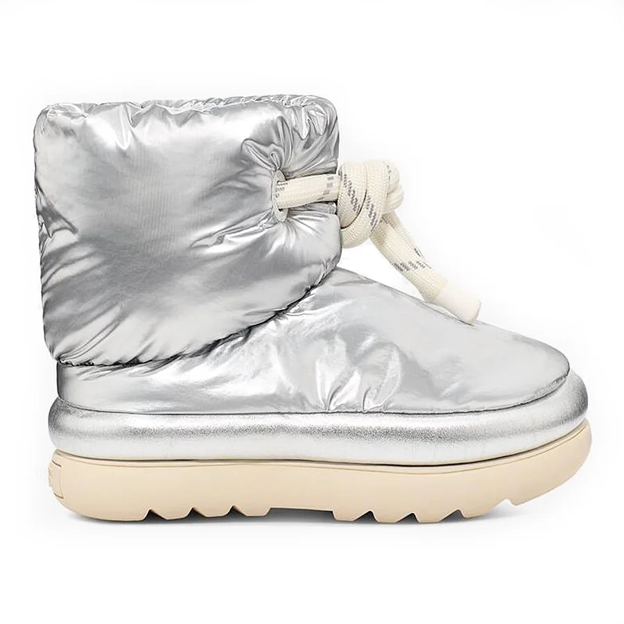 UGG Classic Maxi Short Silver в цвете Серебристый