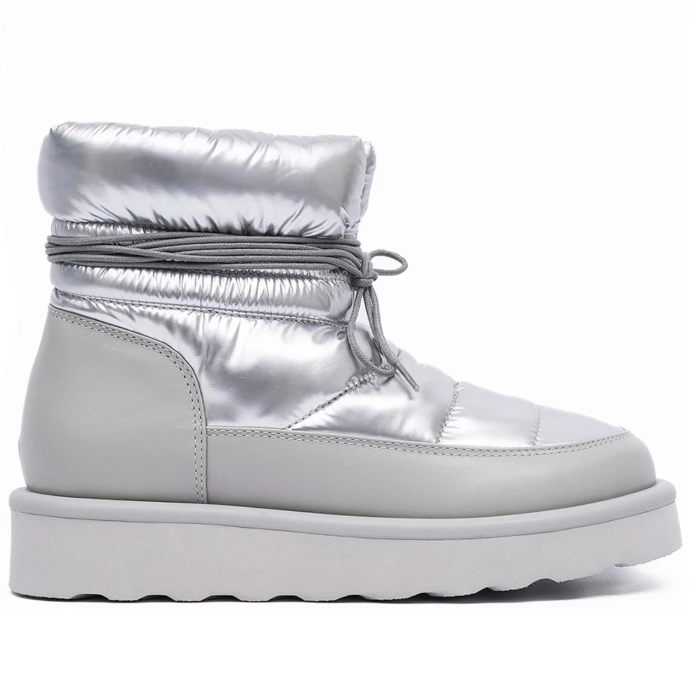 UGG Classic Mini Blow Silver в цвете Серебристый