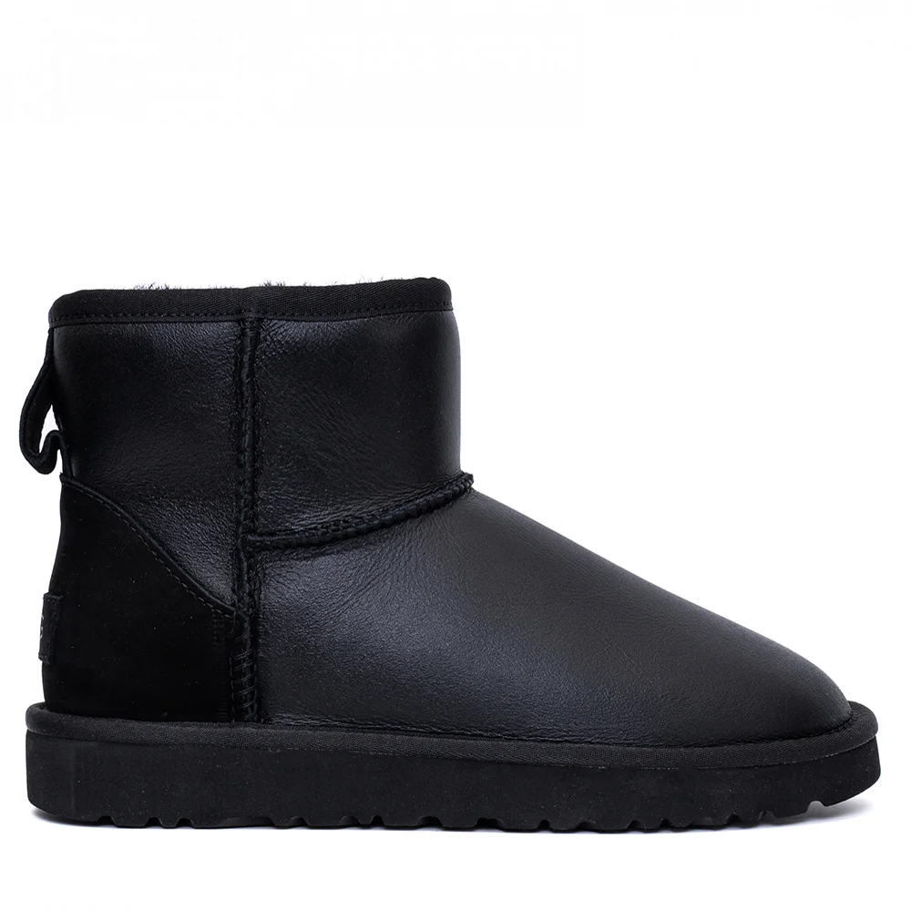 UGG Classic Mini Mens Metallic Black в цвете Черный
