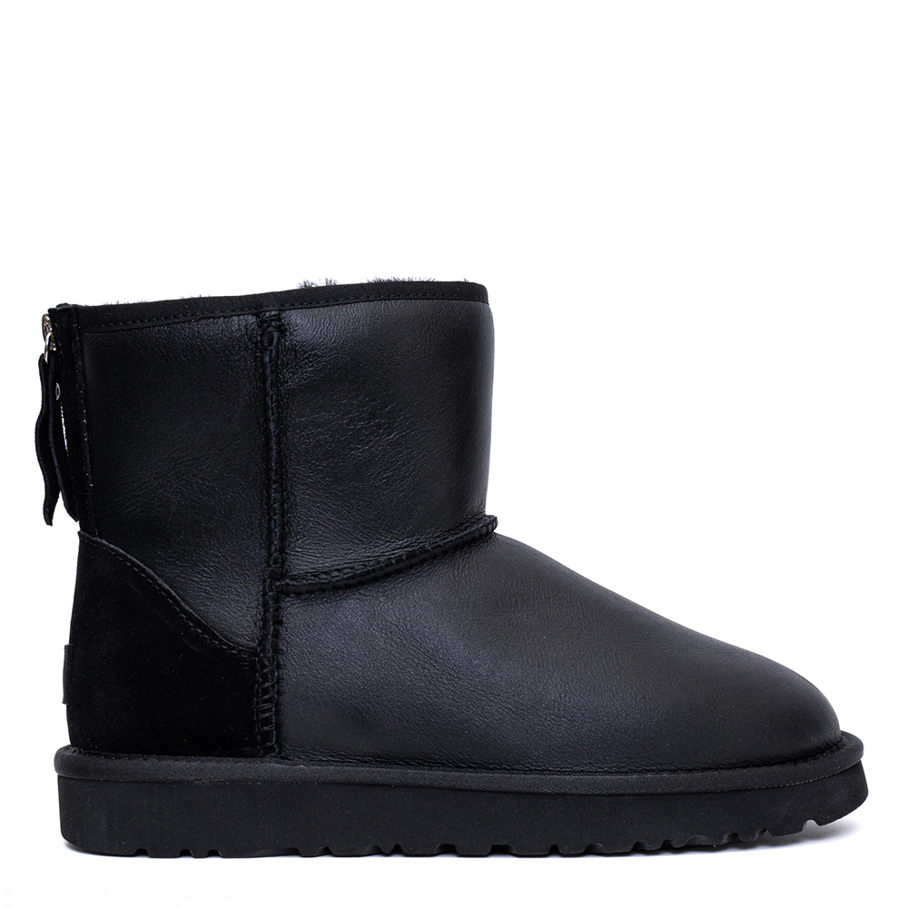 UGG Classic Mini Zip Metallic Black
