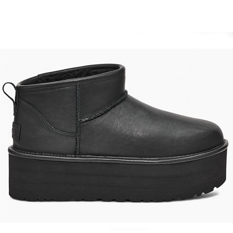 UGG Classic Ultra Mini Platform Leather Black