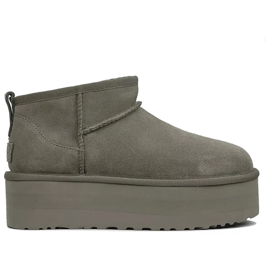 UGG Classic Ultra Mini Platform Smoke в цвете Серый
