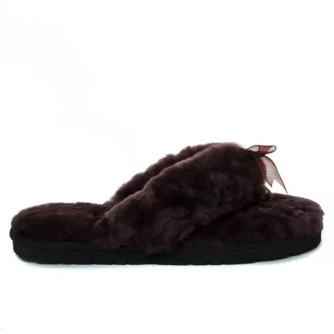 UGG Fluff Flip Flop Chocolate