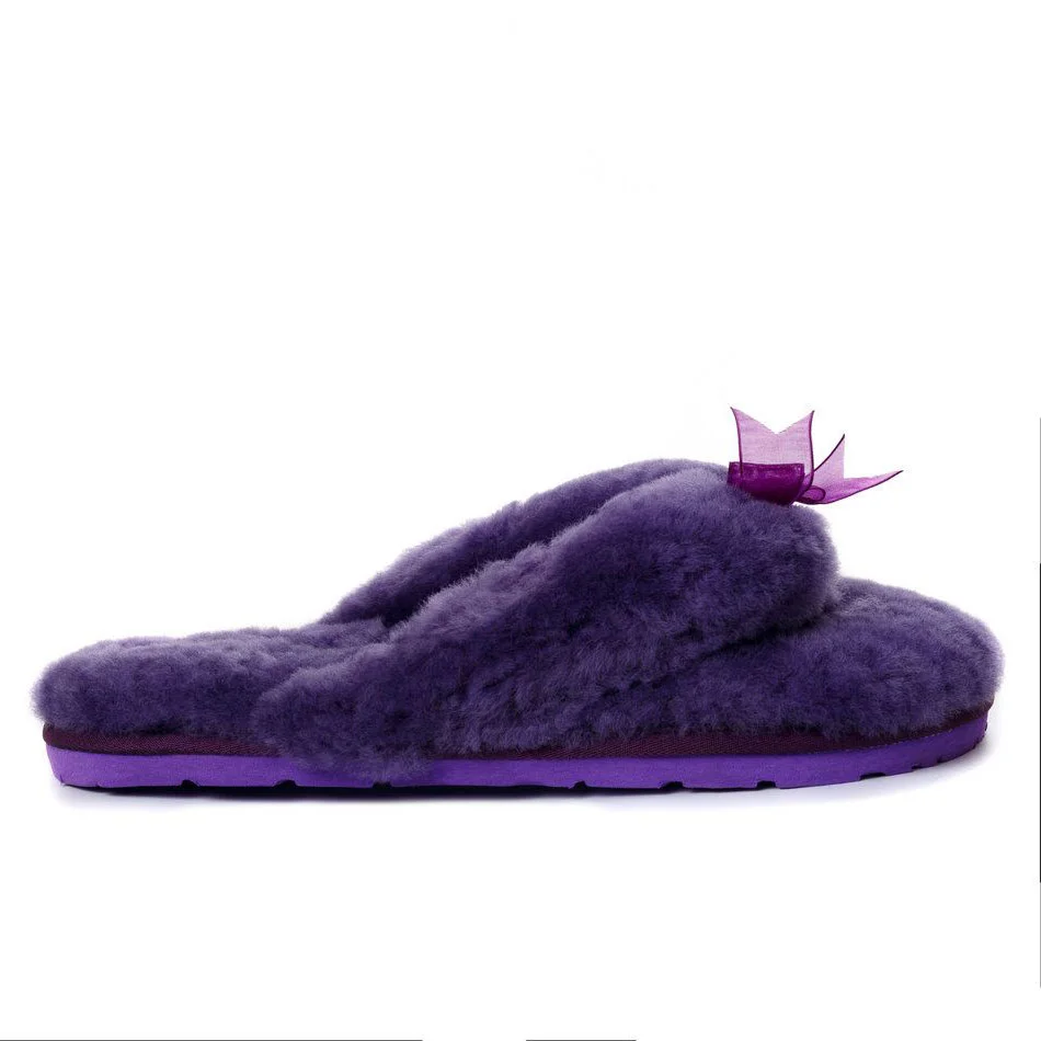UGG Fluff Flip Flop Purple