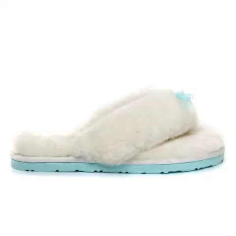 UGG Fluff Flip Flop White
