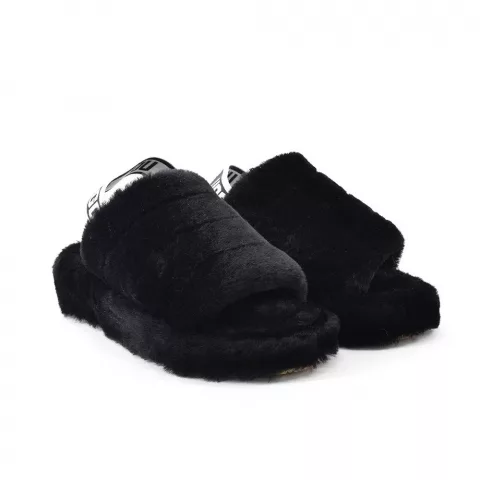 UGG Fluff Yeah Slide Black