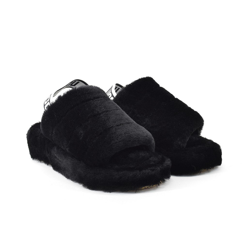 UGG Fluff Yeah Slide Black