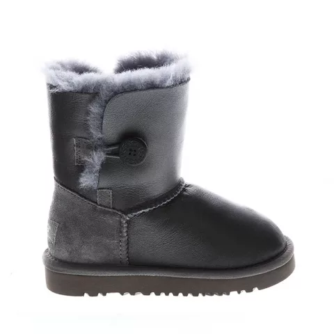 UGG Kids Bailey Button Metallic Grey