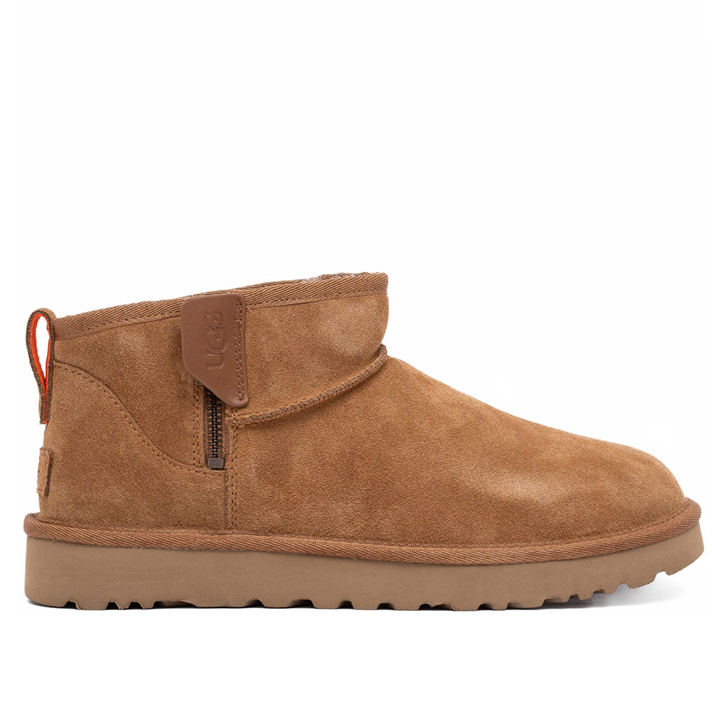 UGG Mens Classic Ultra Mini Zip Boot Chestnut в цвете Каштановый
