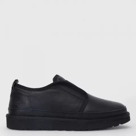 UGG Mens Slippers Flex Leather Black