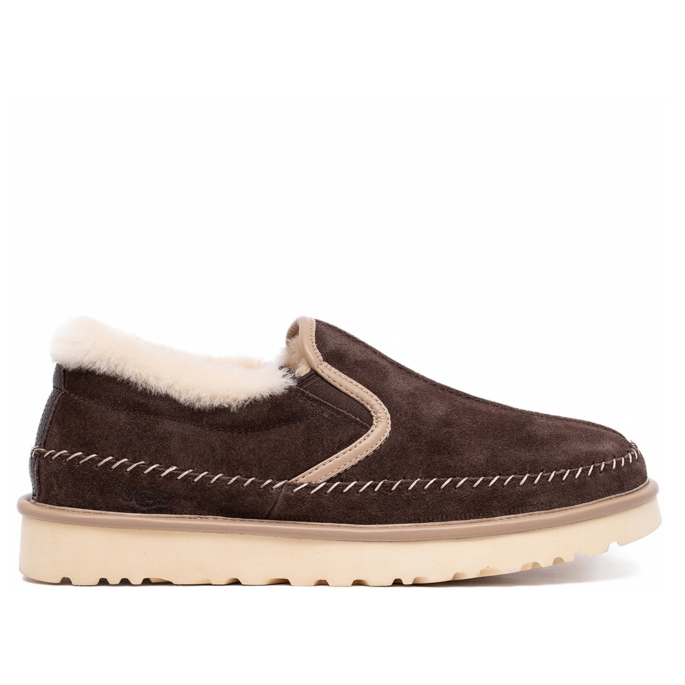 UGG Mens Stitch Slip On Chocolate