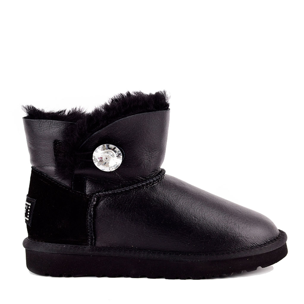 UGG Mini Bailey Bling Metallic Black