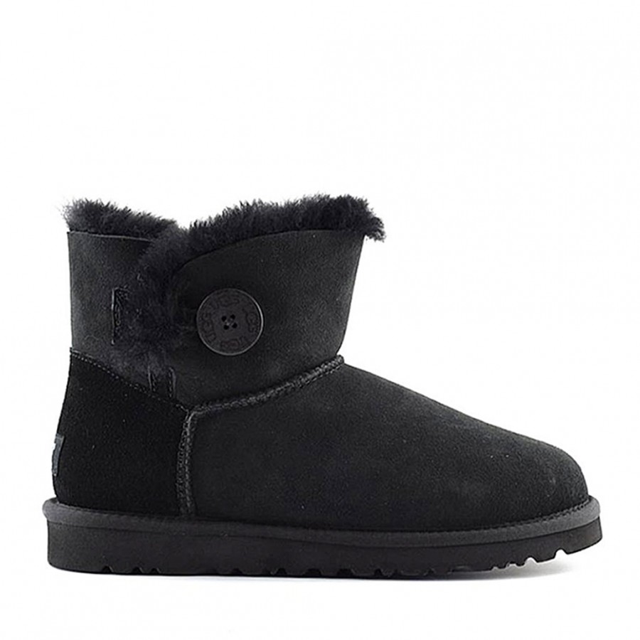UGG Mini Bailey Button Black в цвете Черный