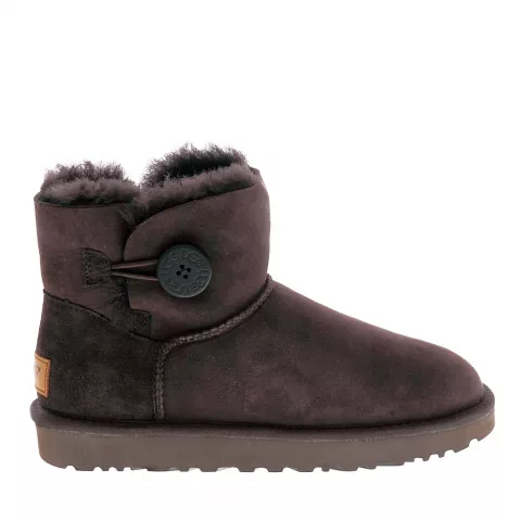 UGG Mini Bailey Button Chocolate