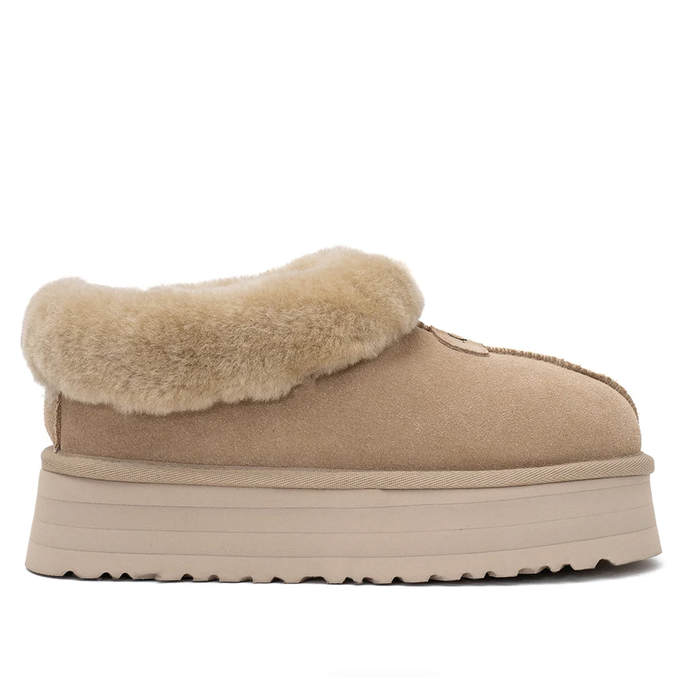 UGG Platform Slipper Camel в цвете Бежевый