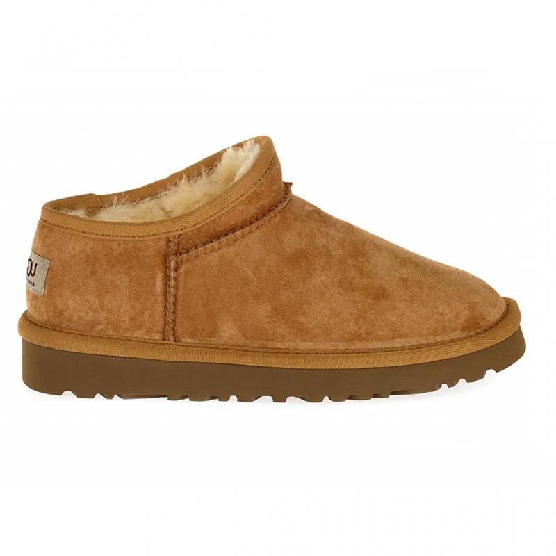 UGG Ultra Mini Tasman Chestnut в цвете Каштановый